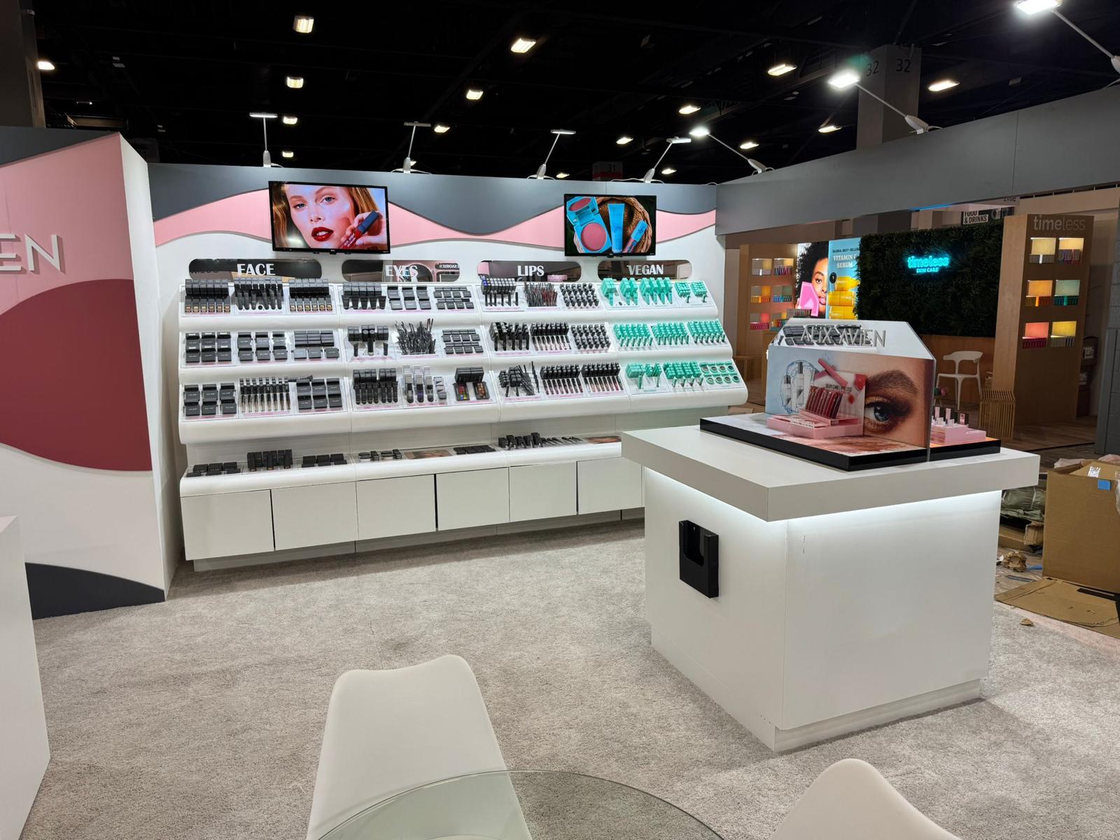 Alix Avien Paris trade show booth at Cosmoprof North America