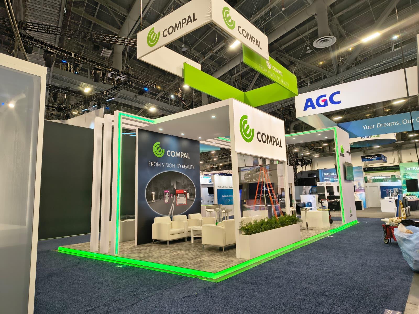 Compal USA trade show booth at CES