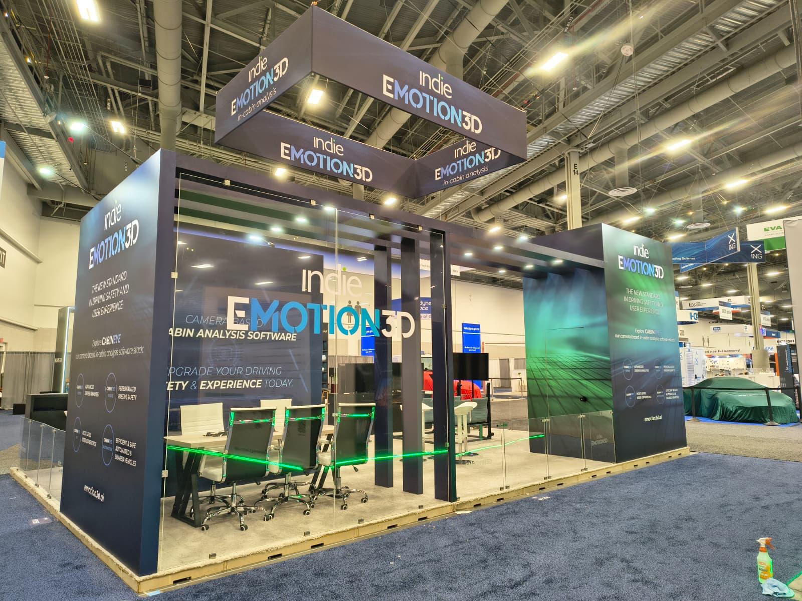 EMOTION3D trade show booth at CES