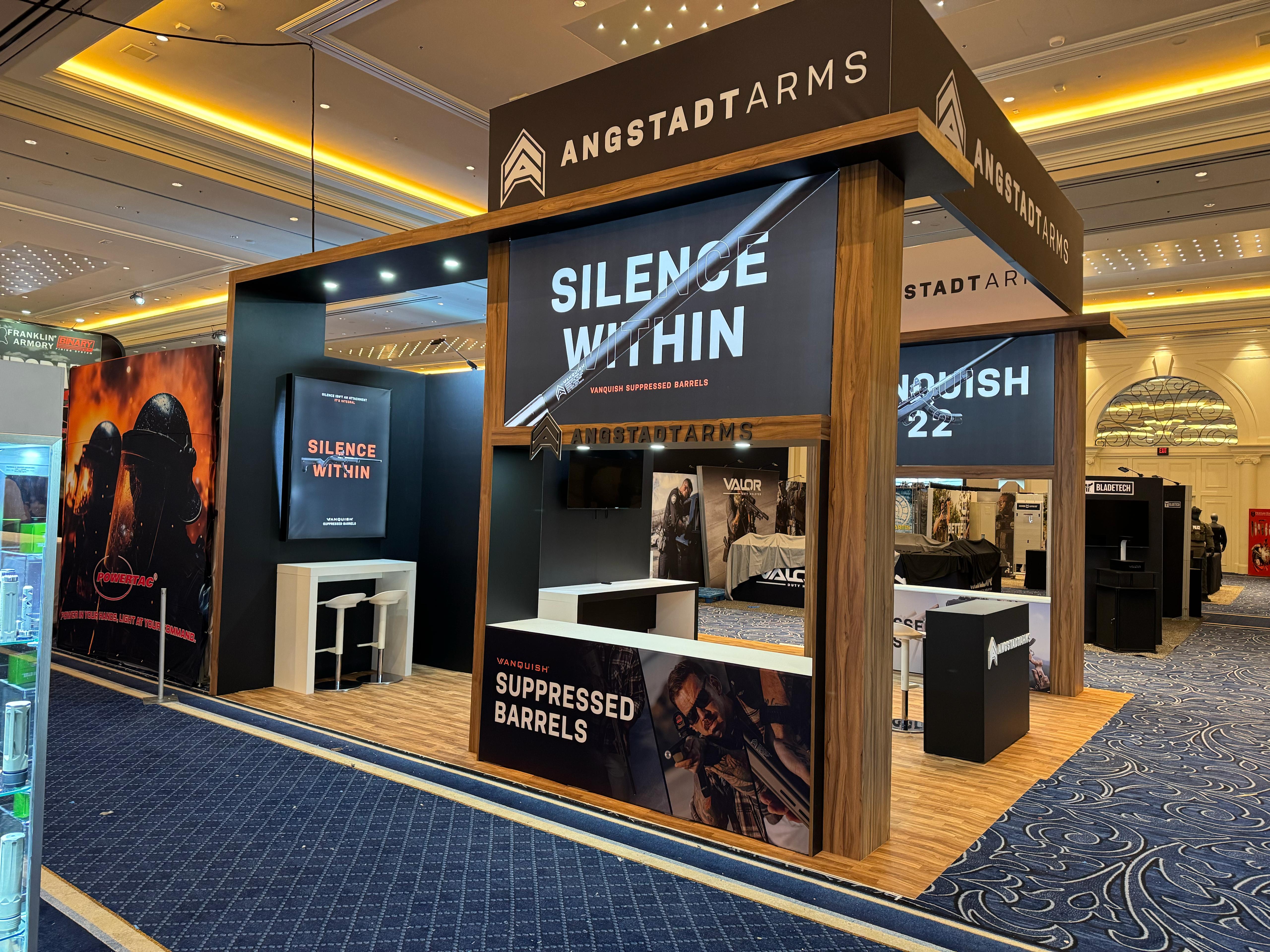 Angstadt Arms trade show booth at SHOT Show