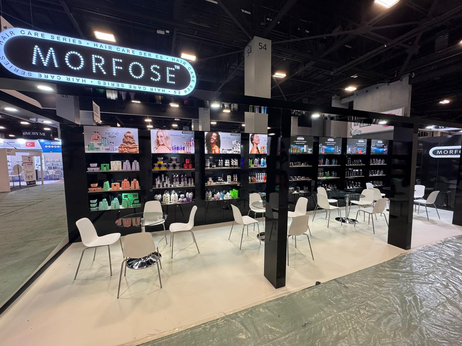 Morfose trade show booth at Cosmoprof North America